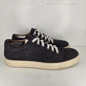 Peter Millar Shoes Sneakers Crown Suede Navy Blue Made In Brazil Mens Size 11 M
